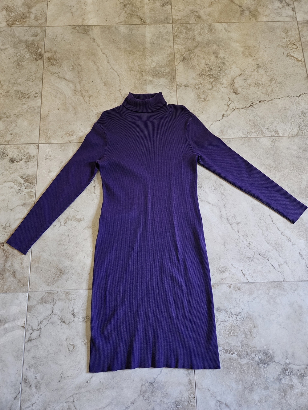 Ricki's Purple Long Sleeve Turtleneck Knit Dress